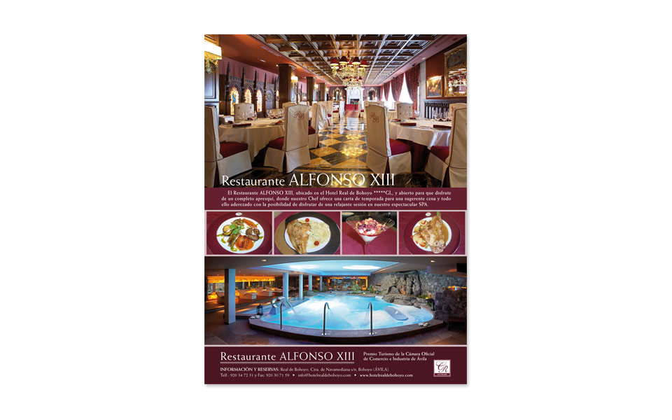Página Revista Restaurante Alfonso XIII