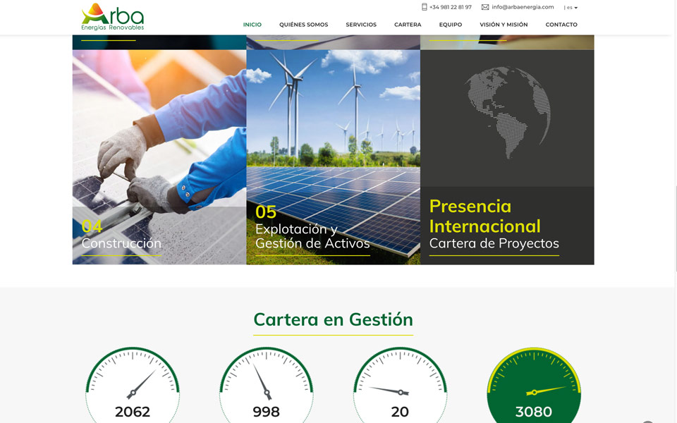 Diseño y programación web responsive Arba 