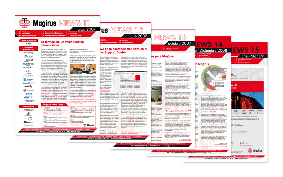 Diseño de Boletín para Magirus
