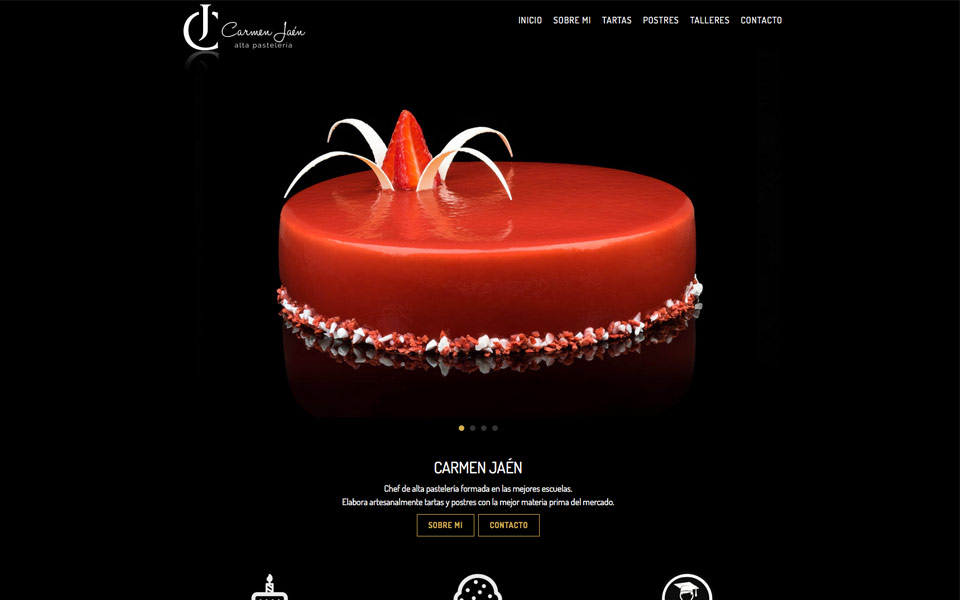 Diseño y Programación Web Alta Pastelería Carmen Jaen