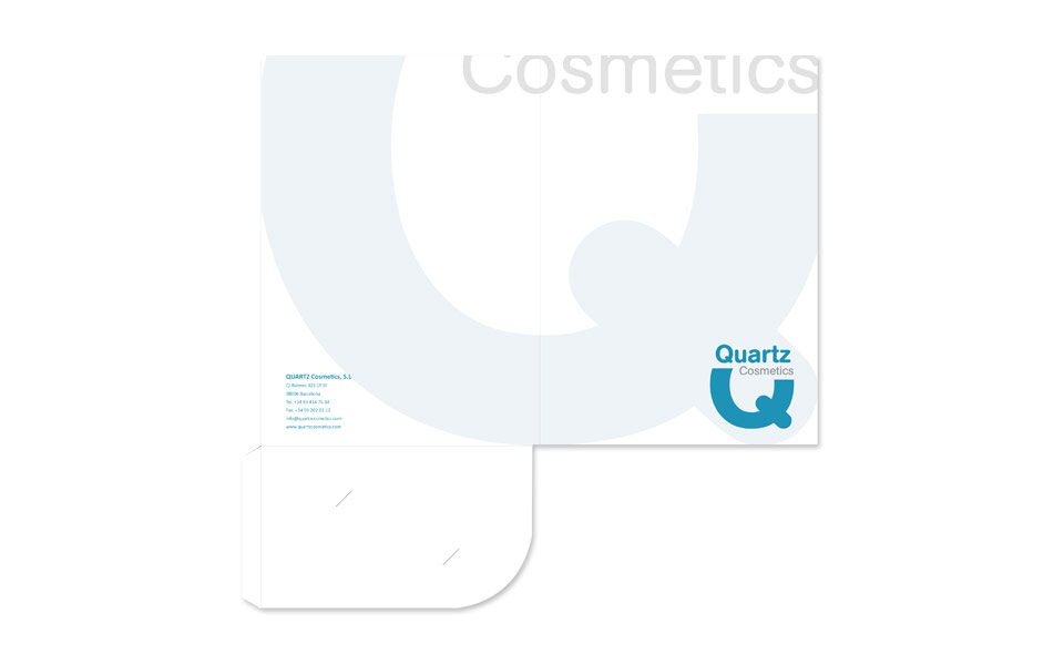 Diseño carpeta con solapa QUARTZ