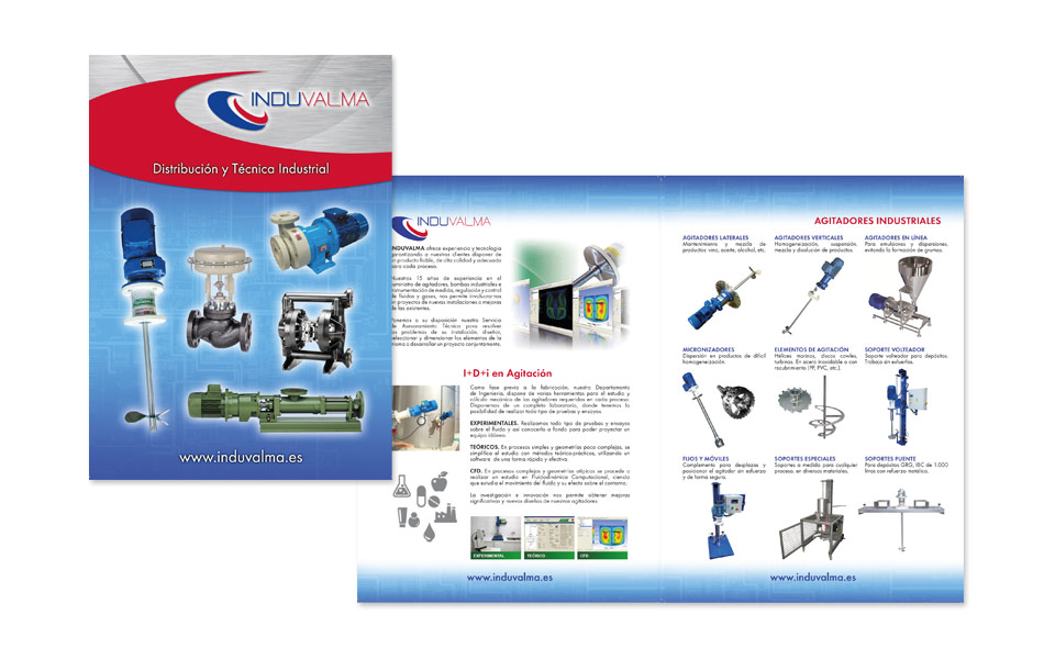 Diseño y Maquetación Catálogo 8 pag. Induvalma