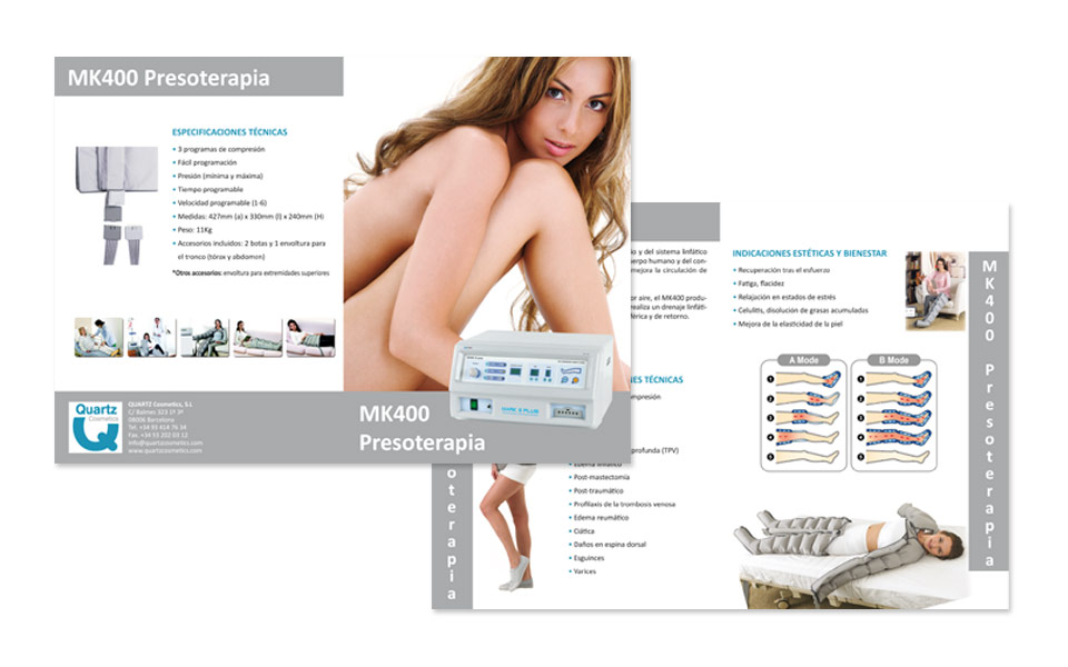 Diseño e impresión Díptico QARTZ