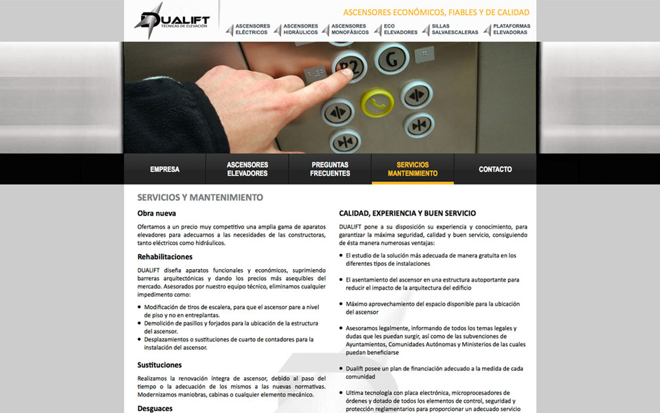 Diseño web DUALIFT