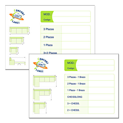 Piezas de Papelería Confort Planet