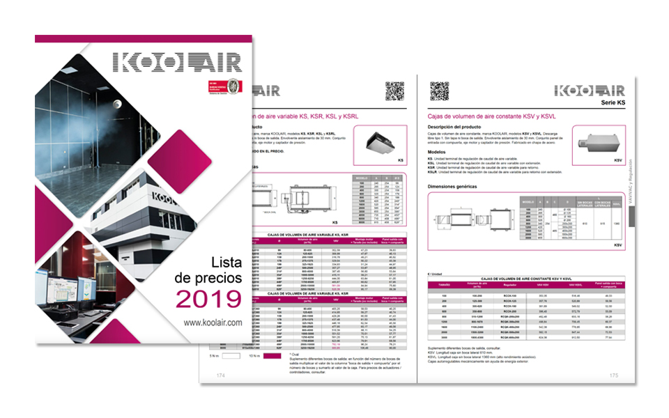 Catálogo técnico 260 pag. con tablas dinámicas