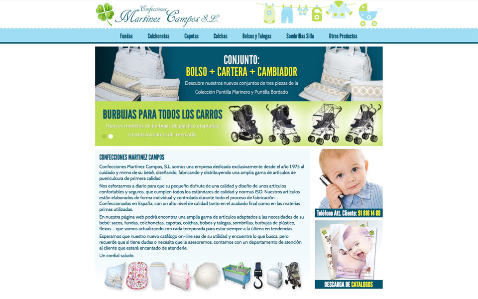 Página Web con Catálogo On-line, Diseño Adaptativo y Responsive