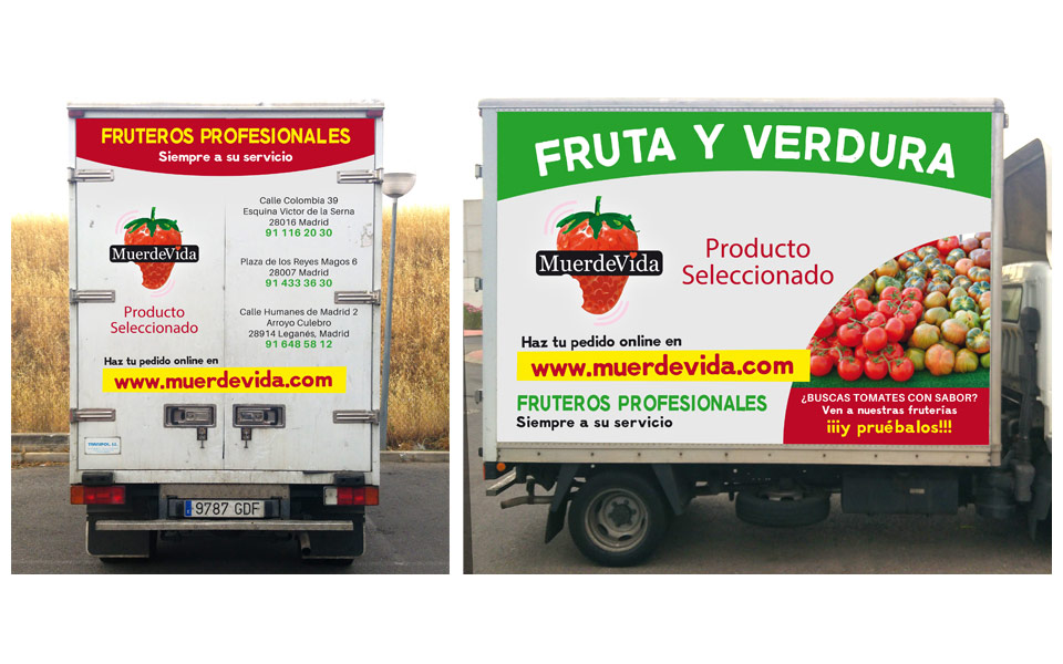 Rotulación camión Muerdevida